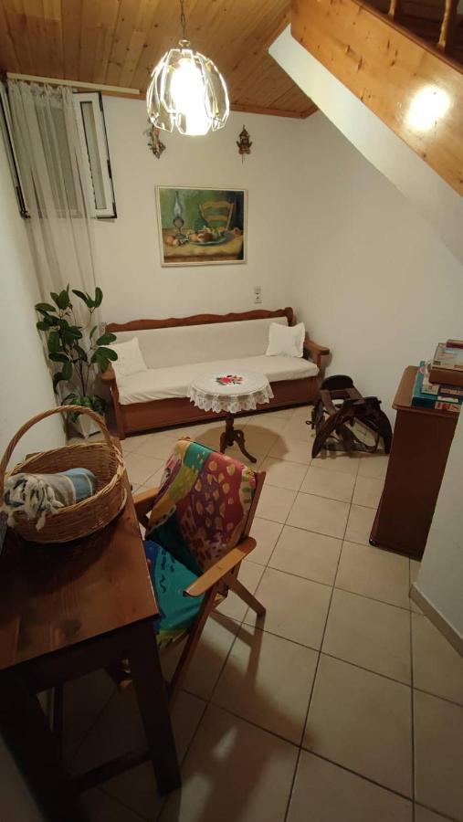 Retro Wooden House Gaios Villa Bagian luar foto