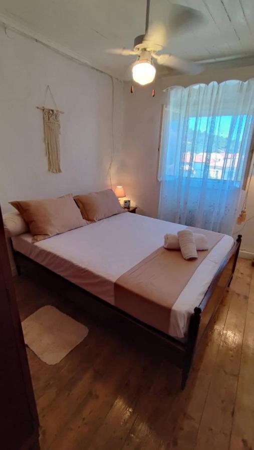 Retro Wooden House Gaios Villa Bagian luar foto