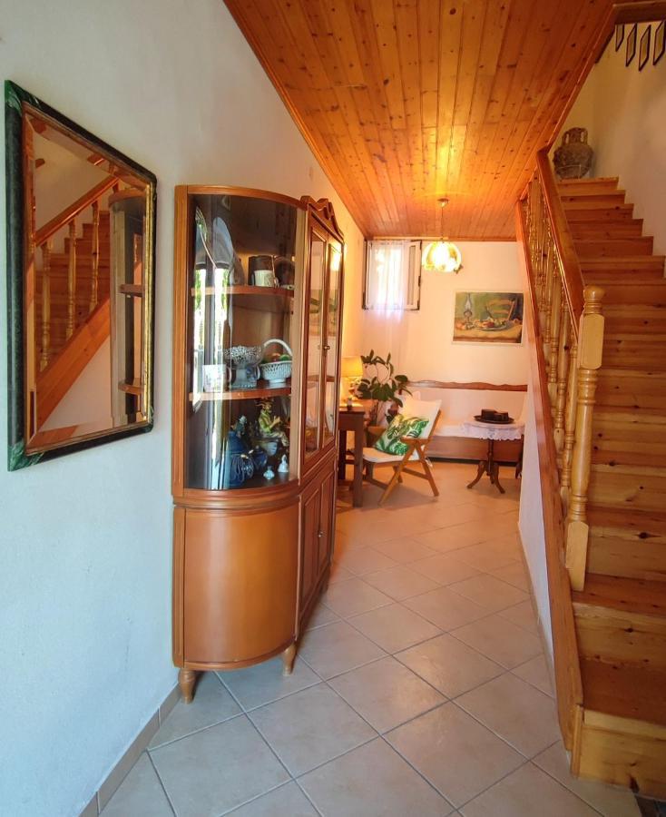 Retro Wooden House Gaios Villa Bagian luar foto